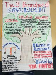 The 3 Branches Of Government Anchor Chart Social Studies