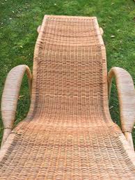 40s Bamboo Lounge Antique Garden Chaise