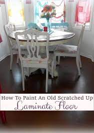 paint an old laminate floor