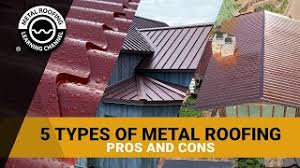 5 types of metal roofing materials