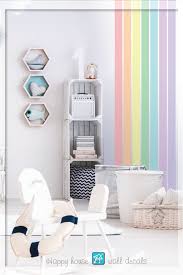 Rainbow Stripes Wall Decor Pastel