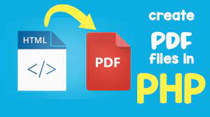 create pdf files from html using php