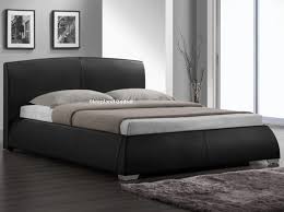 Napoli Black Faux Leather Bed