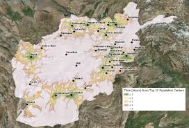 Click on the distance between link to see distane map. Rebuilding Afghanistan Starts With An Up To Date Map