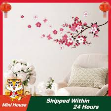 Wall Stickers 3d Pink Tree Cherry
