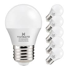 Hansang A15 Led Bulb Light 6 Watt 60w Equivalent E26 Base G45 Bulb Ra83 600lm 2700k Warm White 120v For Ceiling Droplight House Lighting No Dimmable