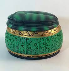 pharaonic egyptian scarab jewelry box