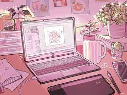 Apple, macbook, laptop, minimum, aesthetic, coffee, drink, cup. 63 Trendy Aesthetic Wallpaper Desktop Laptop Pink