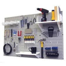 Tool Storage Kit With Gray Pegboard