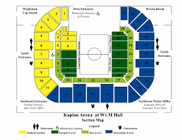 Seating Charts The Official Site For William Mary