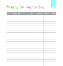 Monthly Bill Planner Template Sample Home Budget Template Monthly