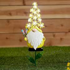 Spring Gnome Yard Stake Solar Lighted