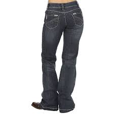Stetson Ladies Trouser Style Western Jean Grey W Chevron Back Pkt 10 R 0214