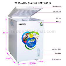 Tủ đông mini Hòa Phát 100l HCF 106S1N
