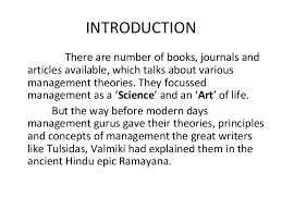 Application Of Ramayana To Management Principles