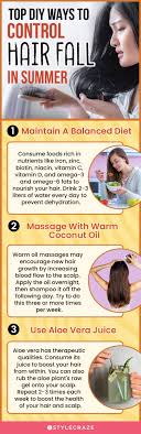 hair fall in summer 5 natural ways to