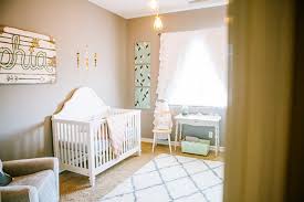 peach and mint nursery bedding