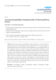 Pdf Assessing Sustainability Transition In The Us