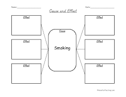 Smoking Cause And Effect Graphic Organizer Have Fun