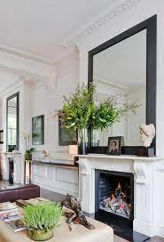 Mirror Above Fireplace Elegant Mantel