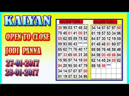 74 Organized Kalyan Chart With Panna