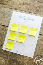 Personal Daily Goal Chart Free Printable Mothering With A