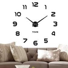 vangold frameless diy wall clock 3d