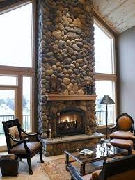 stone veneer fireplace rock fireplaces