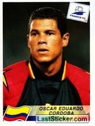 Oscar Eduardo Cordoba (COL). 447. Panini FIFA World Cup France 1998 - 447