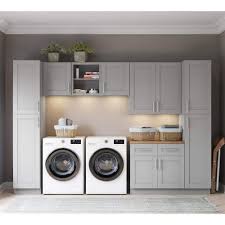 mill s pride richmond vesuvius gray plywood shaker ready to emble base kitchen cabinet laundry room 132 in w x 24 in d x 90 in h