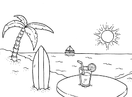 Find out our collection of beach coloring sheets idea below. On The Beach Coloring Pages Coloring Home