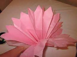 how to make tissue paper flowers easy