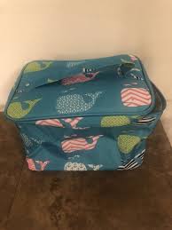 whale small travel cosmetic makeup bag