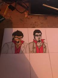 0.2 c) 1/5 d) 20%. Drawing Kiryu In Different Anime Styles So Far Done Dragon Ball Z And Fist Of The North Star Yakuzagames