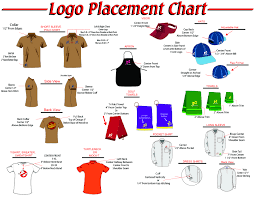 Embroidery Logo Placement Decoration Placement Charts For