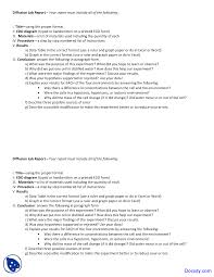diffusion application of biology assignment docsity the document