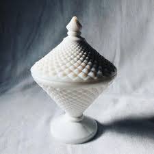 Very Rare Antique Milk Glass Vase In