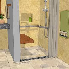 trench drain for accessible showers