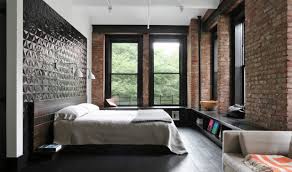 new york loft style into the bedroom