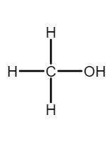 structural formula of methanol
