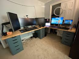 the new computer desk work