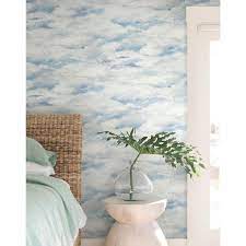 terranean plein air wallpaper blue
