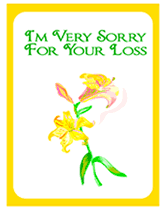 your loss sympathy card condolence card