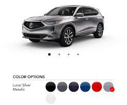 2022 Acura Mdx Color Options Acura In