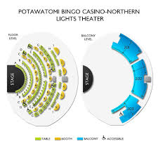 Potawatomi Bingo Casino Northern Lights Theater Tickets