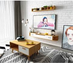 Solid Wood Bedroom Hanging Tv Cabinet