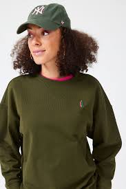 Terez Women's Solid Pullover Crewneck Sweater