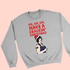 Nessa Gavin And Stacey Christmas Sweater Oh Have A Crackin Christmas Sweatshirt Funny Pop Culture Jumper British Comedy Nessa Jenkins