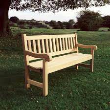 mendip 4ft wooden memorial bench and