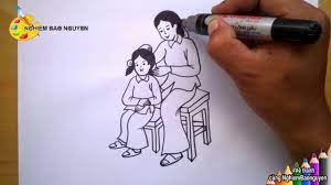 Vẽ tranh Bé và mẹ/How to draw Baby and mother - YouTube
